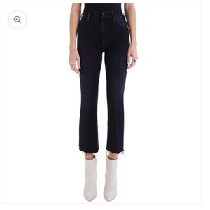 MOTHER The Hustler Ankle Fray Jeans Encounters at Night